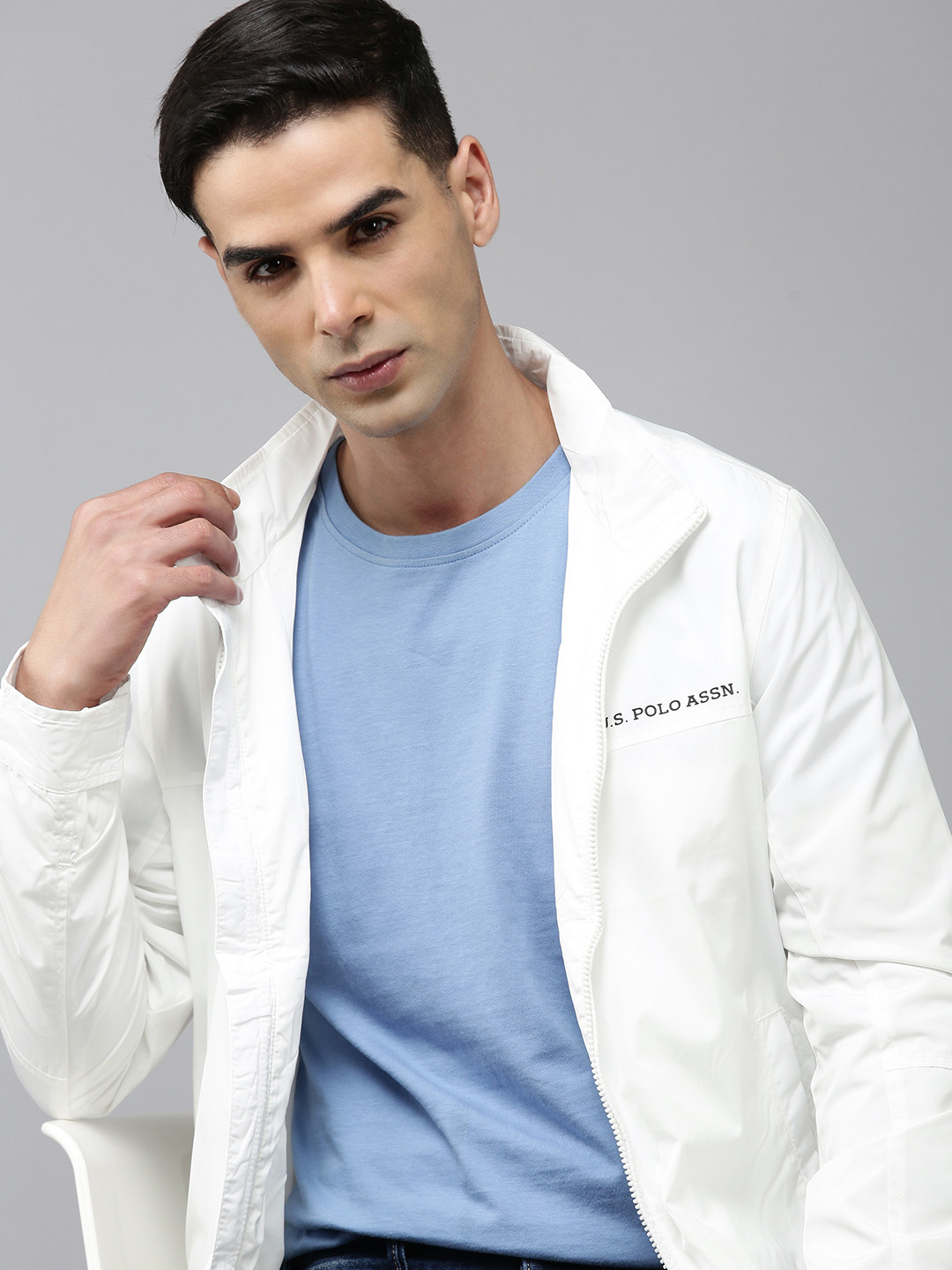 U.S. Polo Assn. Me Solid Windcheater Jacket