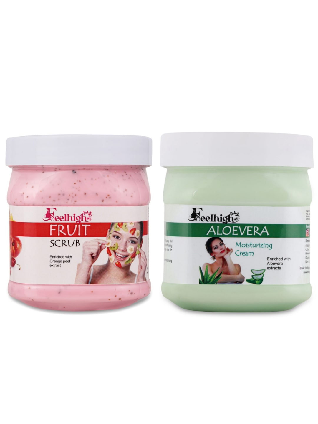 FEELHIGH Face & Body Mix Fruit Scrub Enriched with Mix Fruit Extract & Aloe Vera Cream