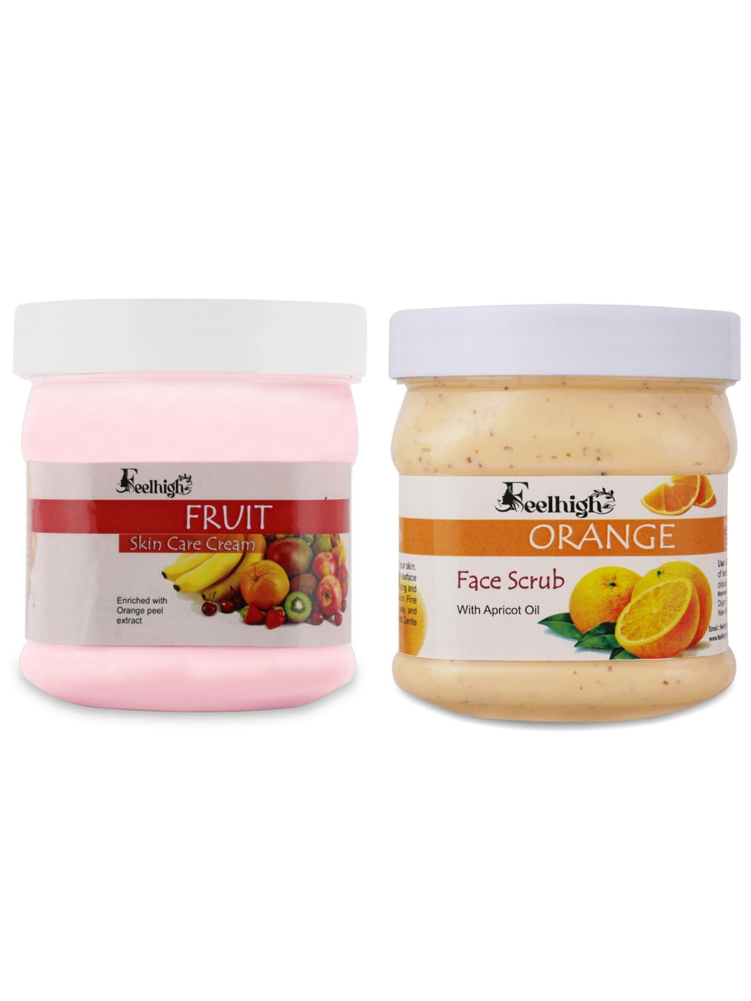 FEELHIGH Face & Body Orange Scrub & Fruit Cream 1000g