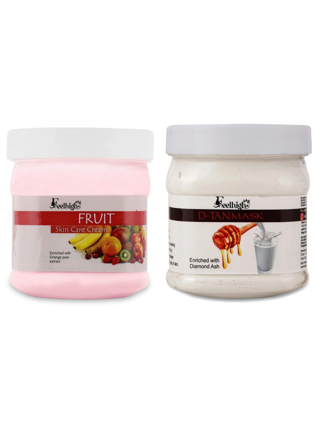 FEELHIGH Face & Body Fruit Cream & De Tan Mask 1000g