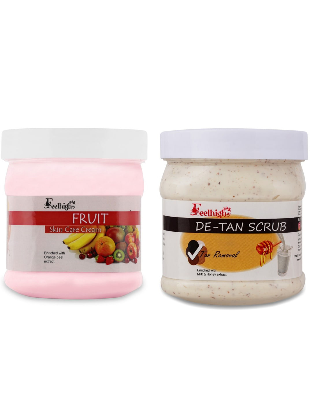 FEELHIGH Face & Body Fruit Cream & De Tan Scrub