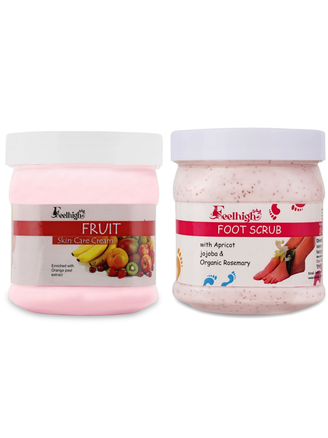 FEELHIGH Face & Body Fruit Cream & Foot Scrub