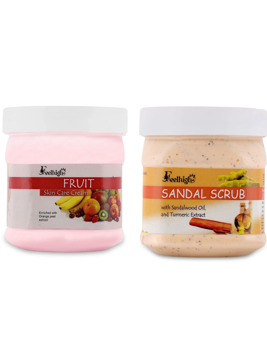 FEELHIGH Face & Body Fruit Cream & Sandal Scrub