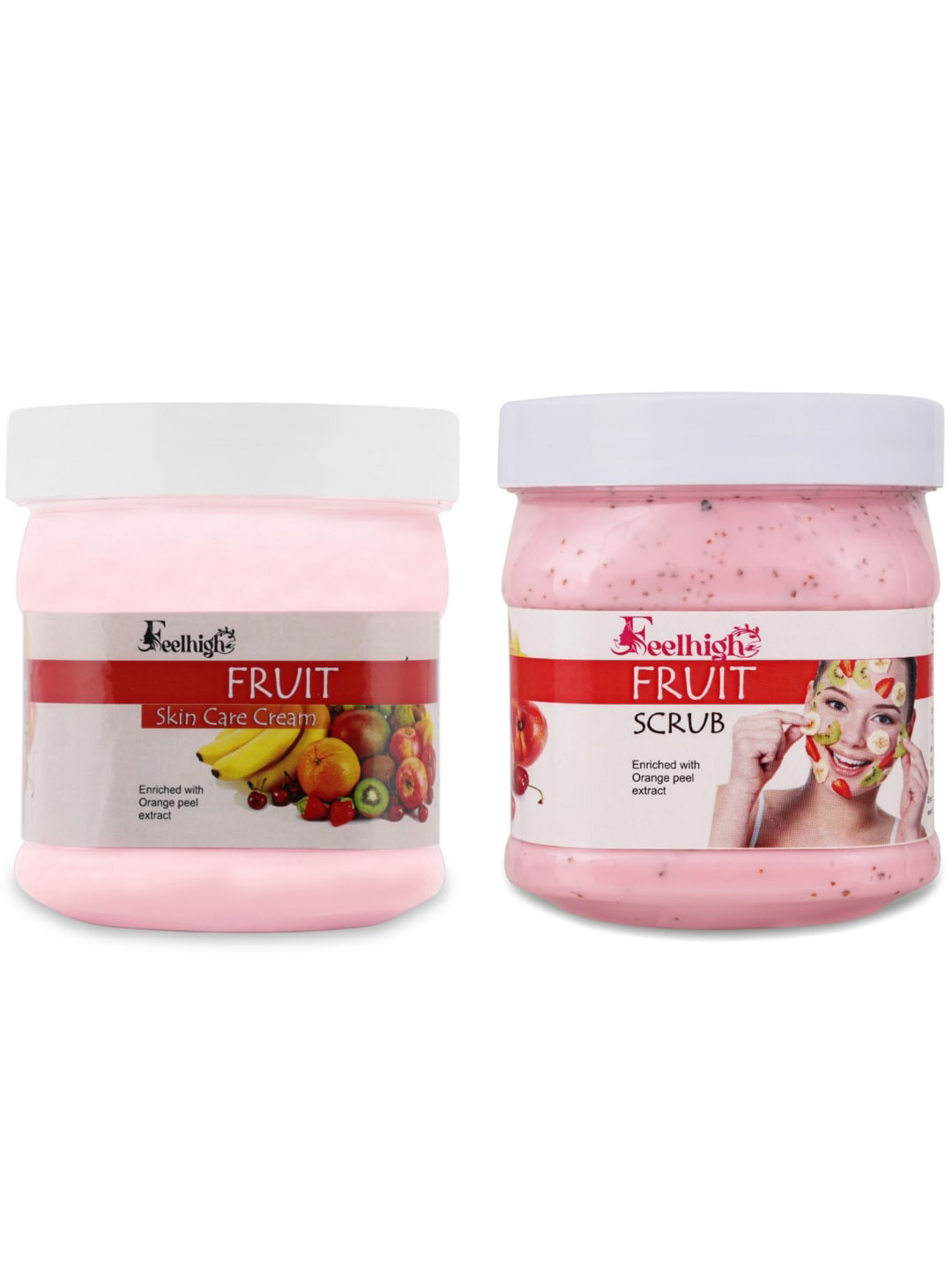 FEELHIGH Face & Body Fruit Cream & Fruit Scrub