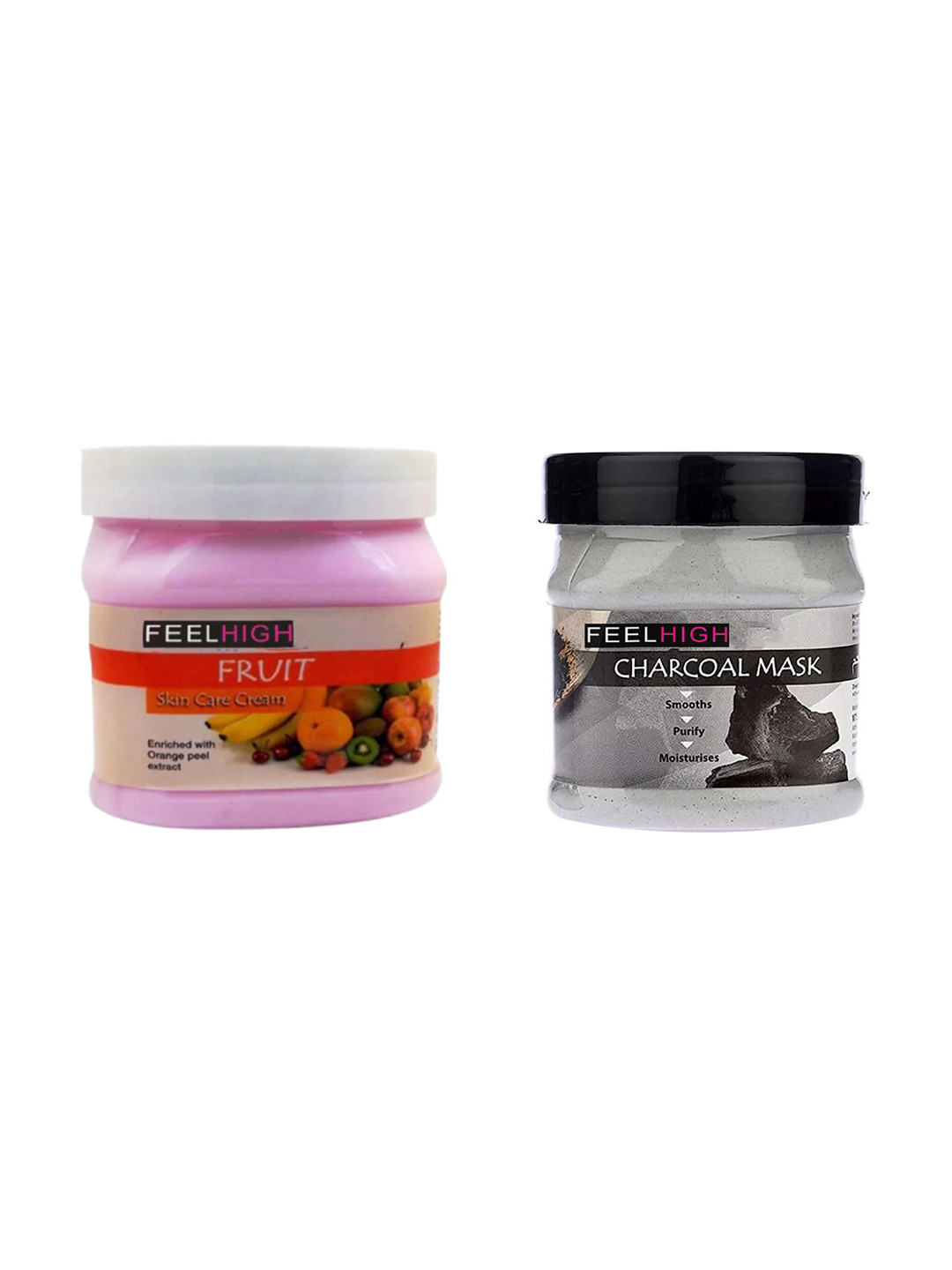 FEELHIGH Face & Body Fruit Cream & Charcoal Mask