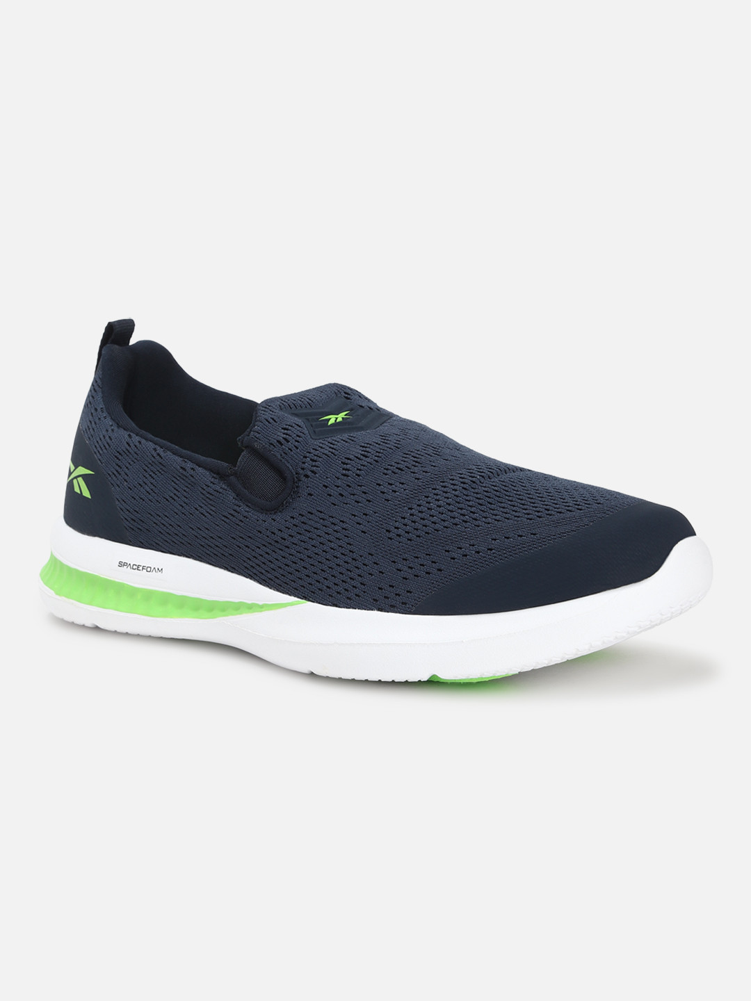 Reebok Men Woven Design Captain Comfort Slip Walking Shoes