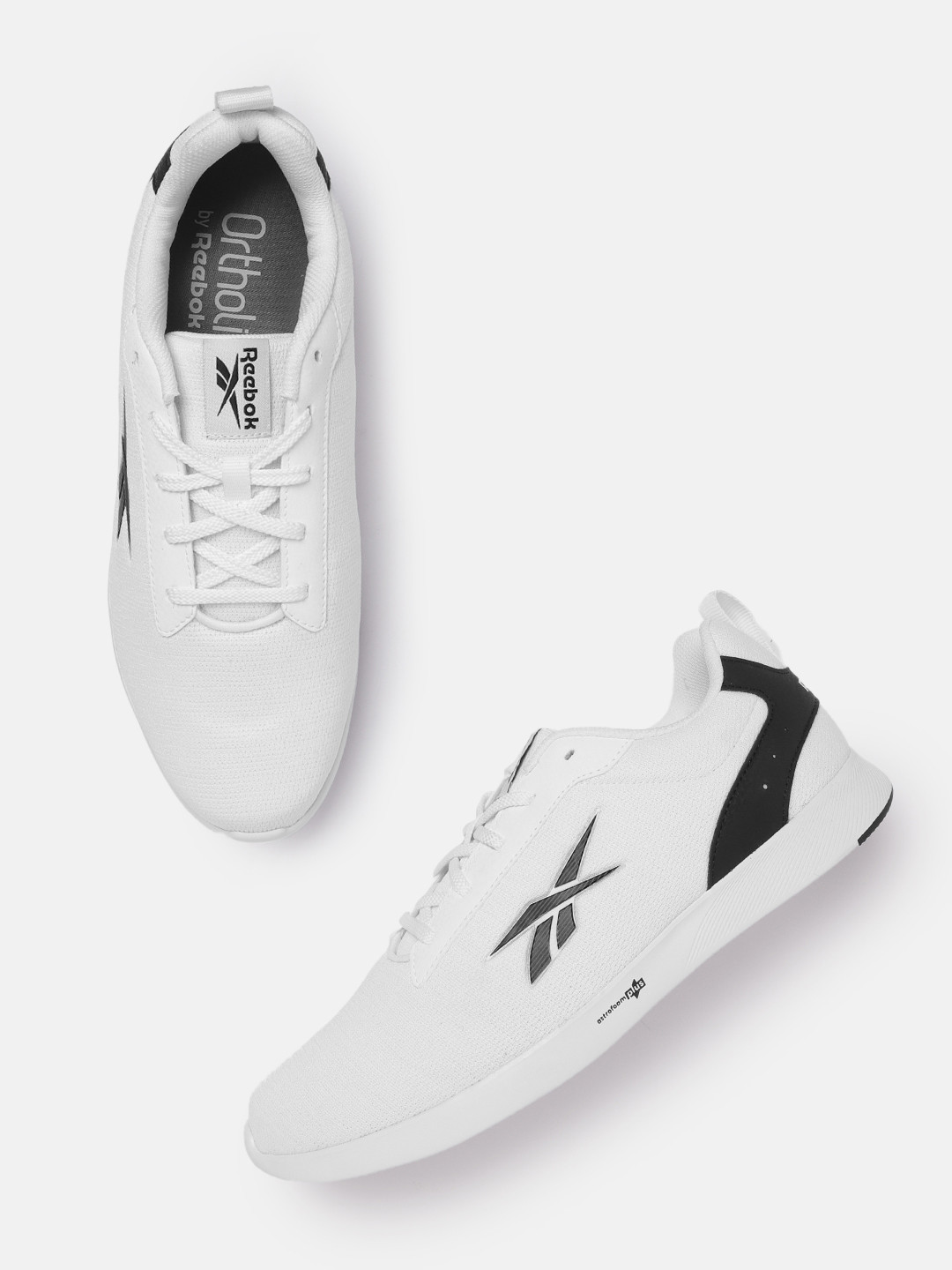 Reebok Men Woven Design Orbit Move Walking Shoes with Brand Logo Detail