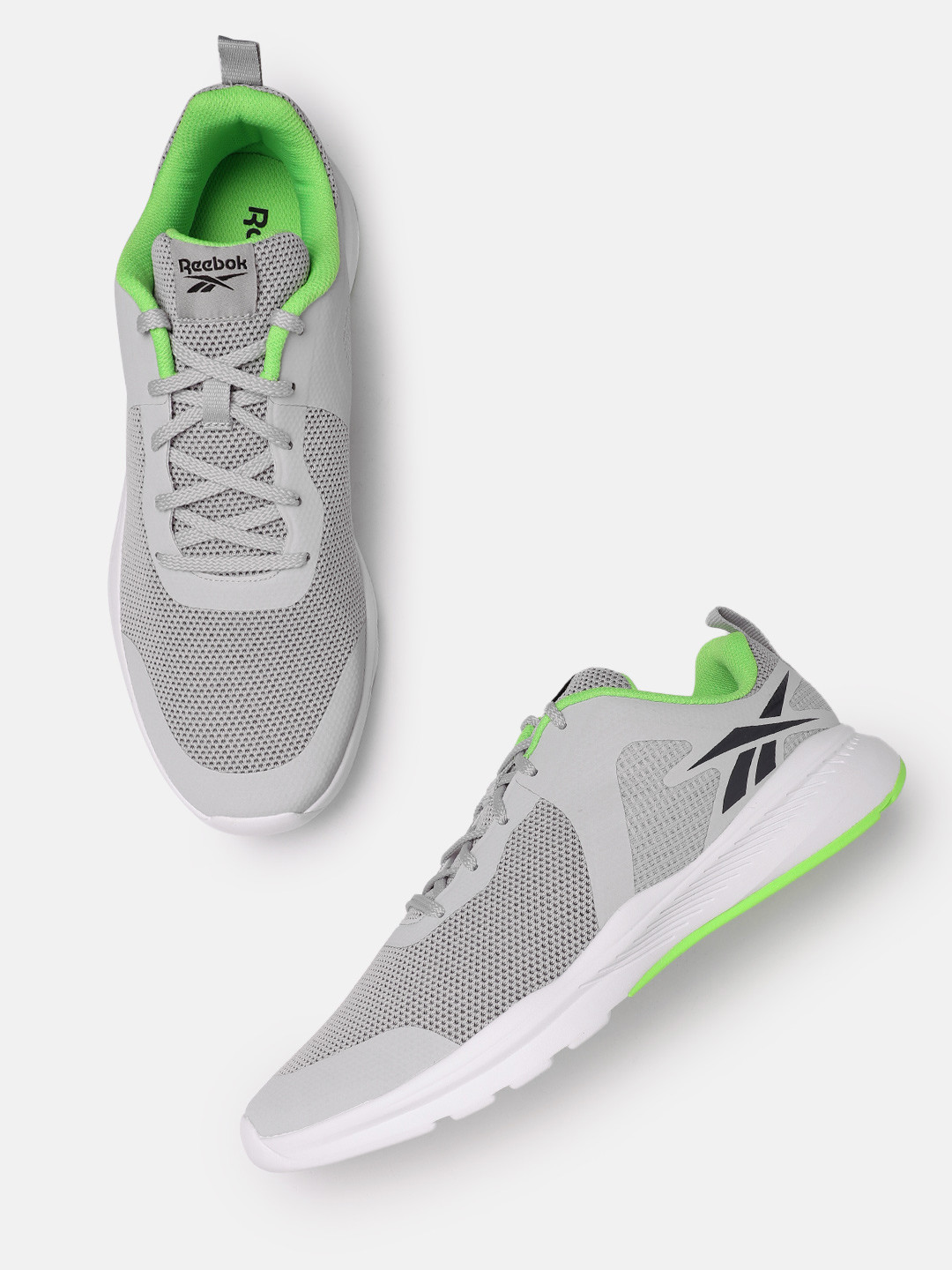 Reebok Men Woven Design Crunch Runner Shoes