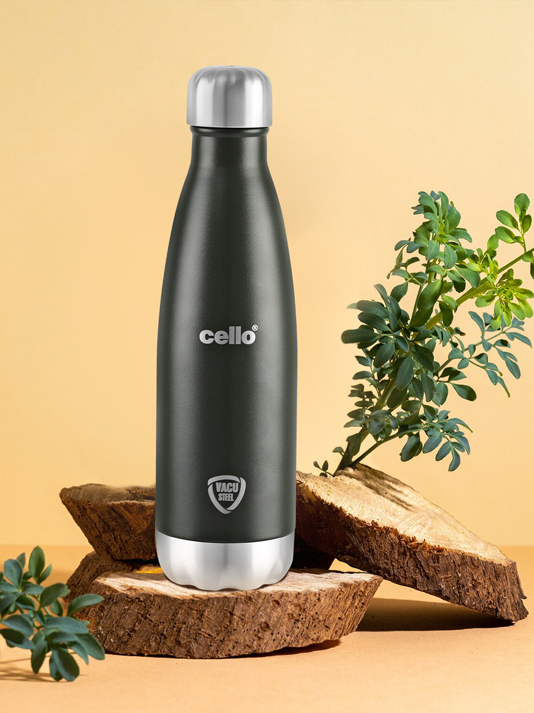 Cello Duro Swift Set of 1 Double Walled Hot & Cold Insulated Stainless Steel Flask-750ml