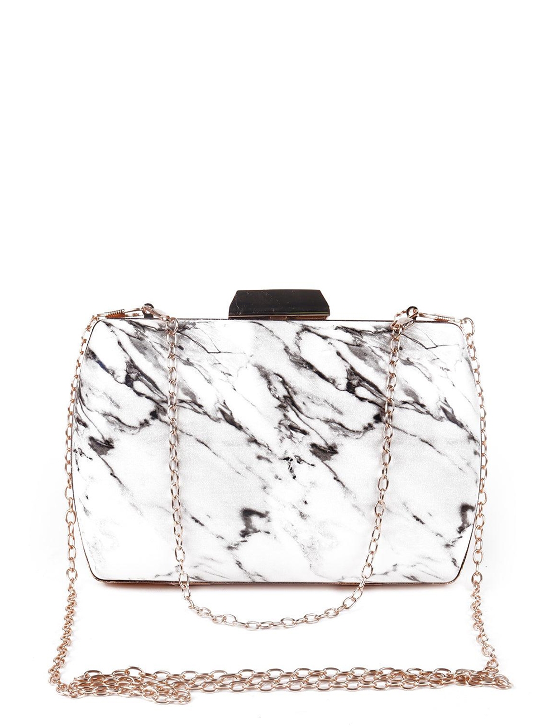 Buy ODETTE Marble Printed Box Clutch Clutches for Women 23912434 Myntra