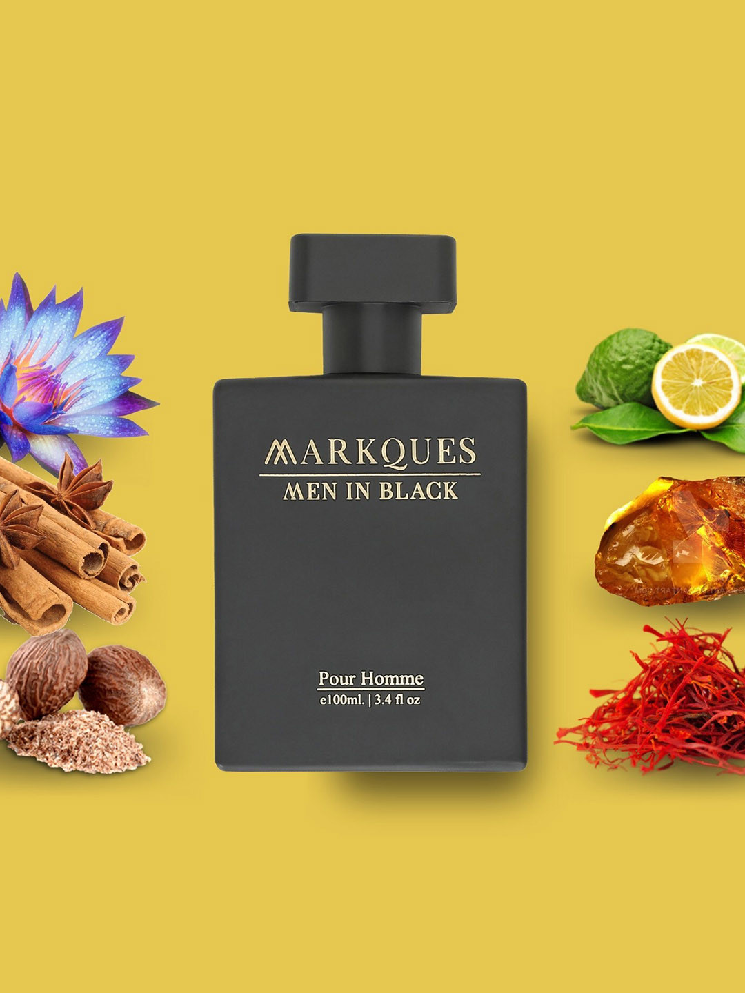 MARKQUES Men In Black Pour Homme Long Lasting Eau De Parfum - 100 ml