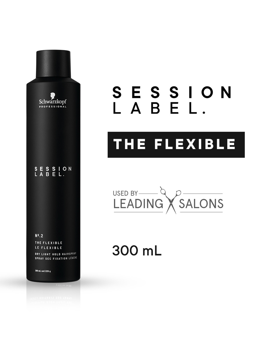 Schwarzkopf PROFESSIONAL Session Label Flexible Hold No. 2 Hair Spray - 300ml