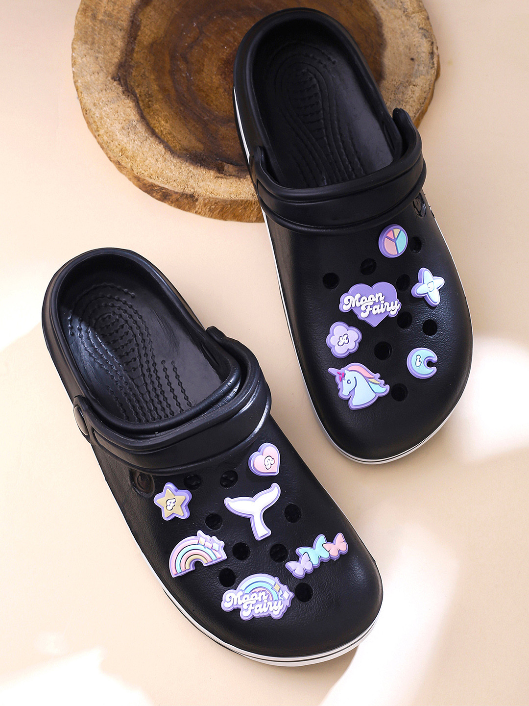 Melbees by Yellow Chimes Set of 11 Purple Cute Characters Design  Shoe Jibbitz Charms