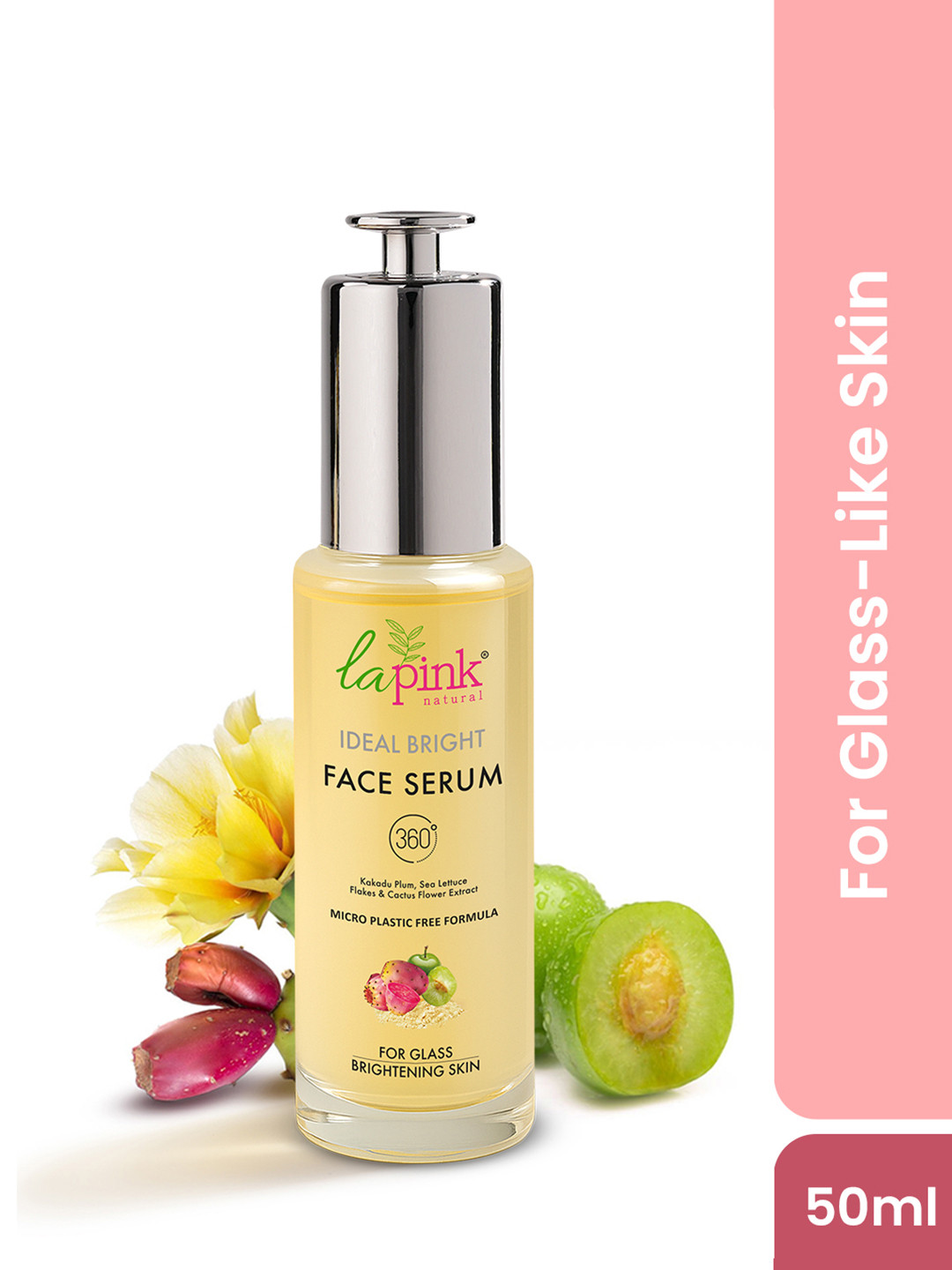 La Pink Ideal Bright Face Serum with Kakadu Plum for Hyperpigmentation & Dark Spots - 50ml