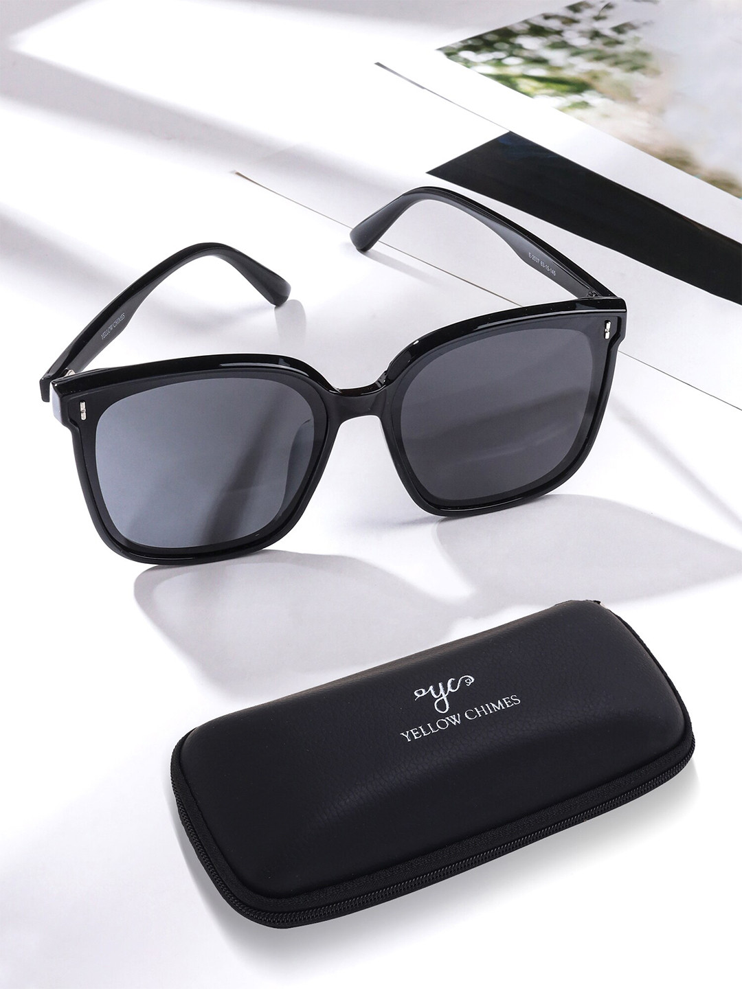 Yellow Chimes Unisex Square Sunglasses with Polarised & UV Protected Lens YCFJSG-004SNGLS