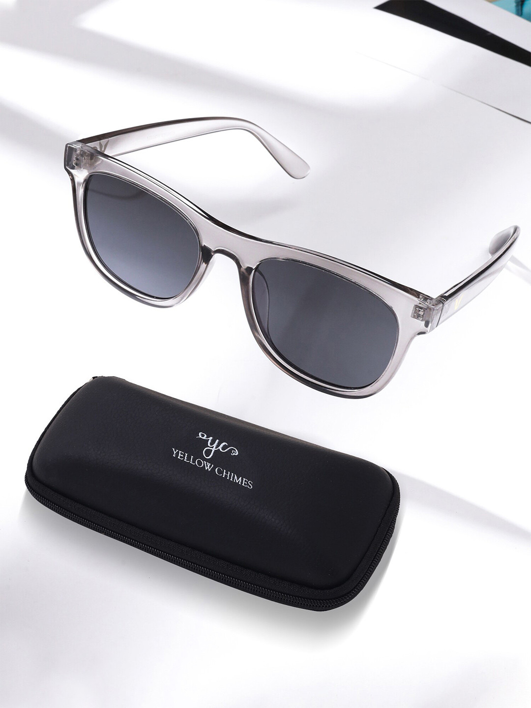 Yellow Chimes Round Sunglasses with Polarised and UV Protected Lens YCFJSG-005SNGLS-GR