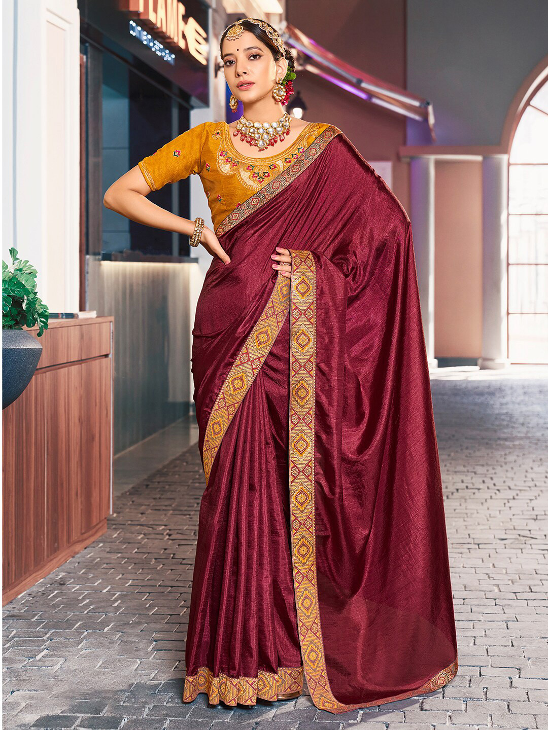 Saree mall Silk Blend Sarees