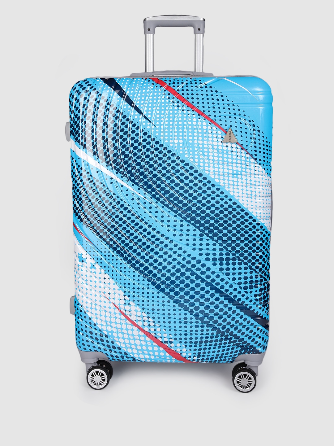 Buy Teakwood Leathers Geometric Printed 360 Degree Rotation Hard Large Sized Trolley Bag 77 CM Trolley Bag for Unisex 23918138 Myntra