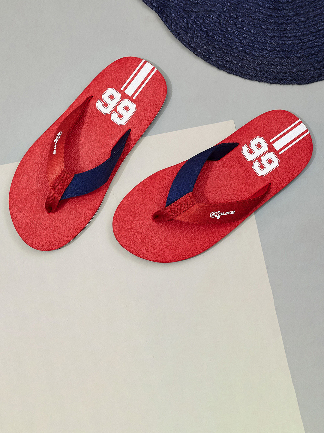 Duke Men Colourblocked Thong Flip-Flops