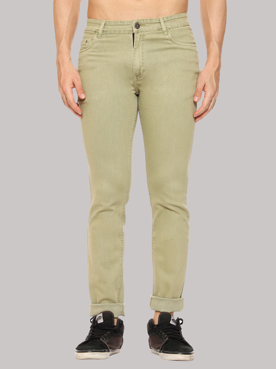 Jb Just BLACK Men Mid-Rise Urban Slim Acid Wash Stretchable Jeans