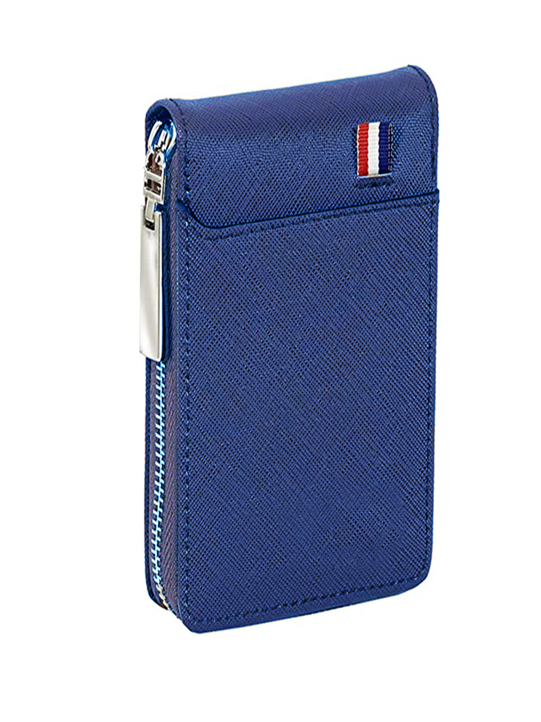 DALUCI Men Textured RFID Water Resistance Zip Around Wallet