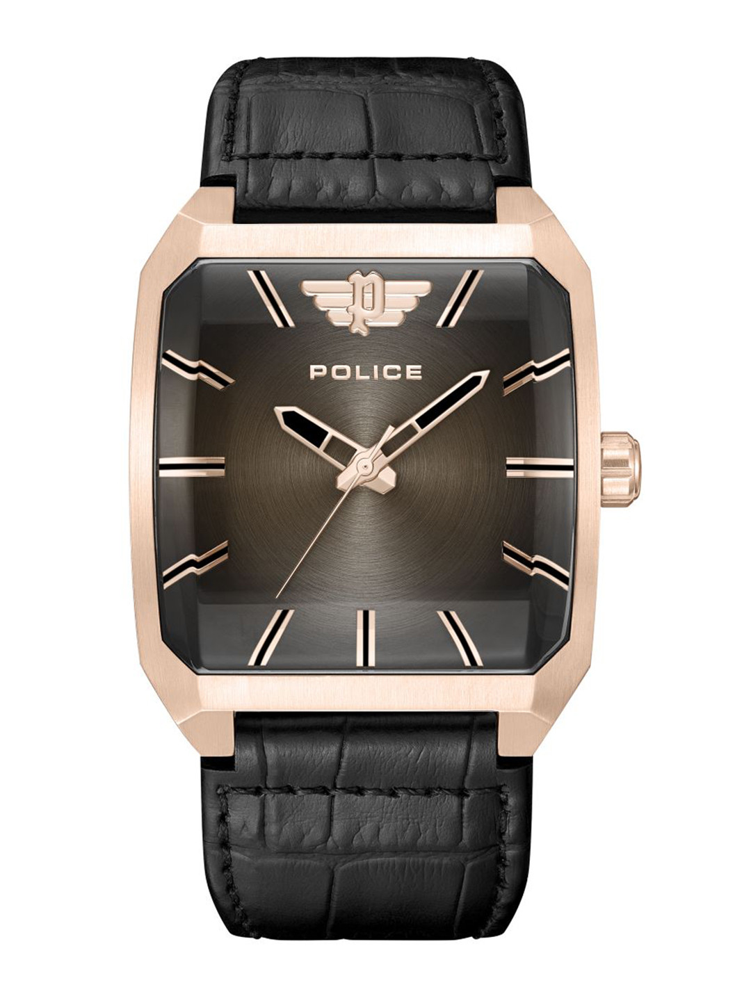 Police Men Leather Straps Analogue Watch PEWJA0006002
