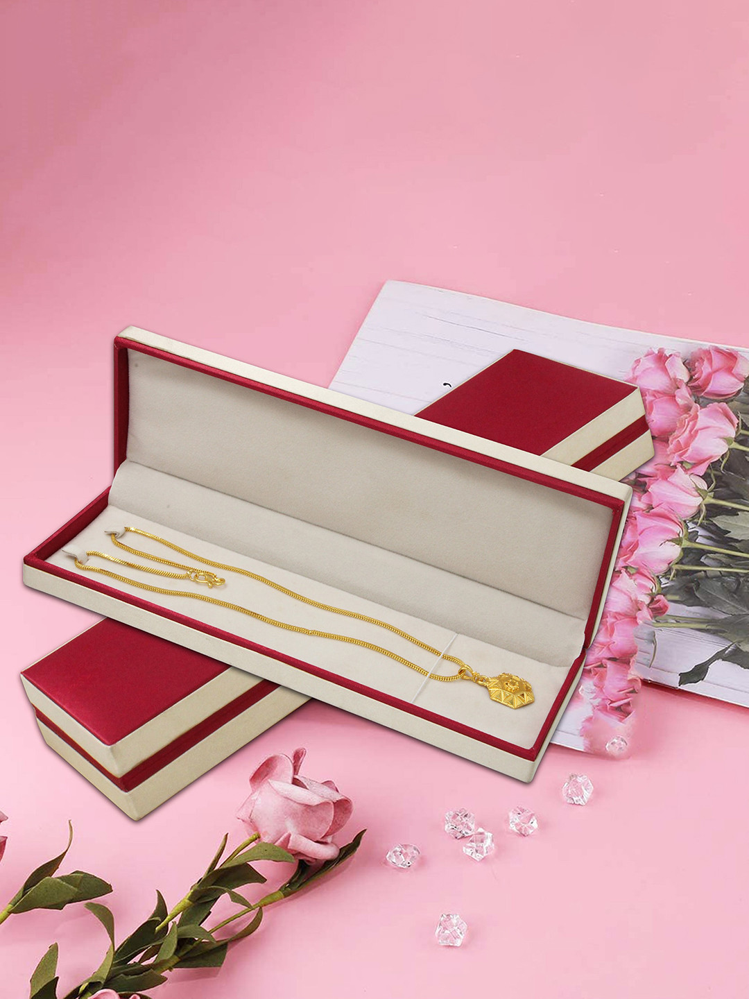 atorakushon Maroon 5-Pieces Chain Jewellery Organisers