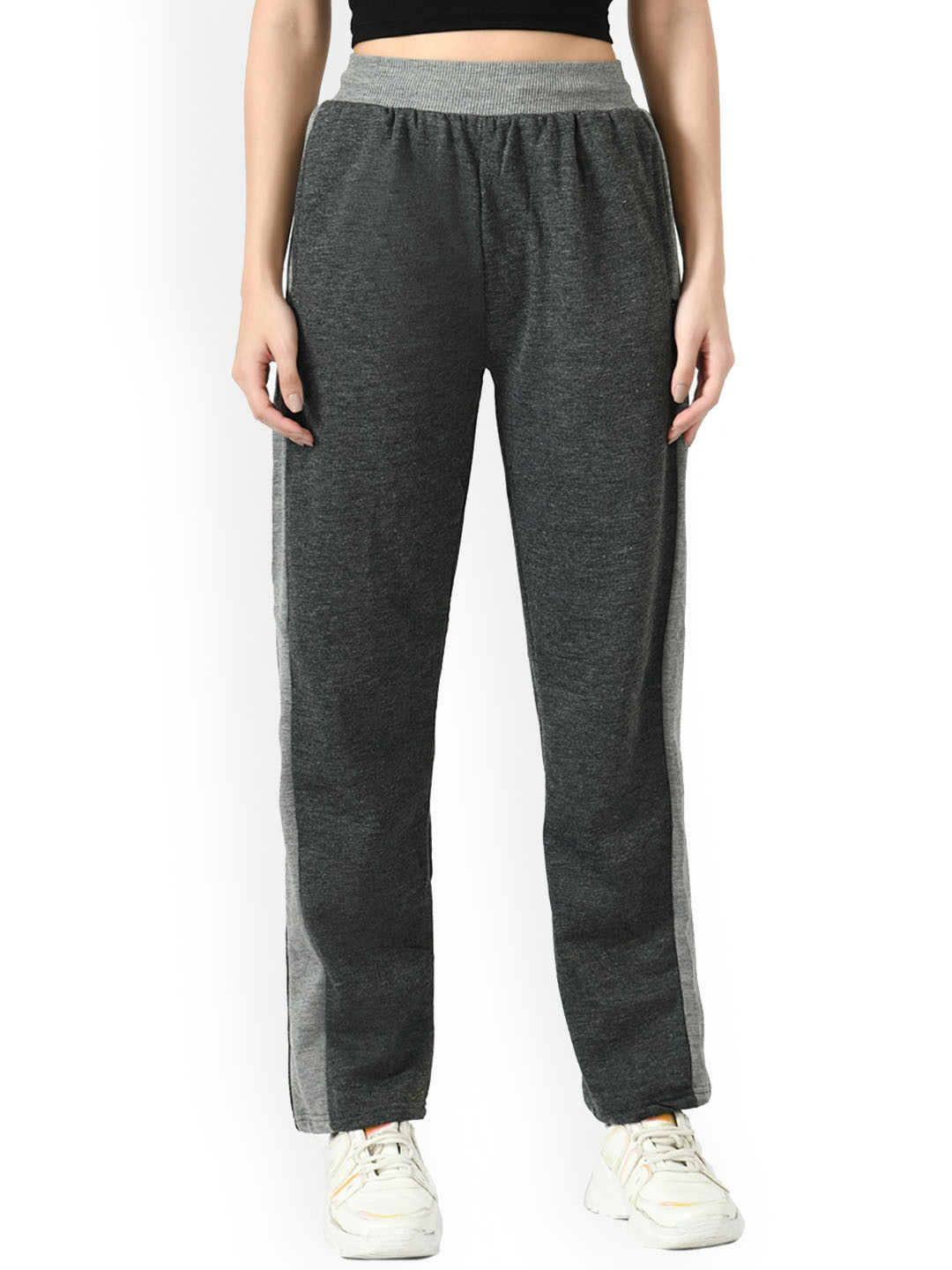 IndiWeaves Women Side Stripe Detail Track Pants