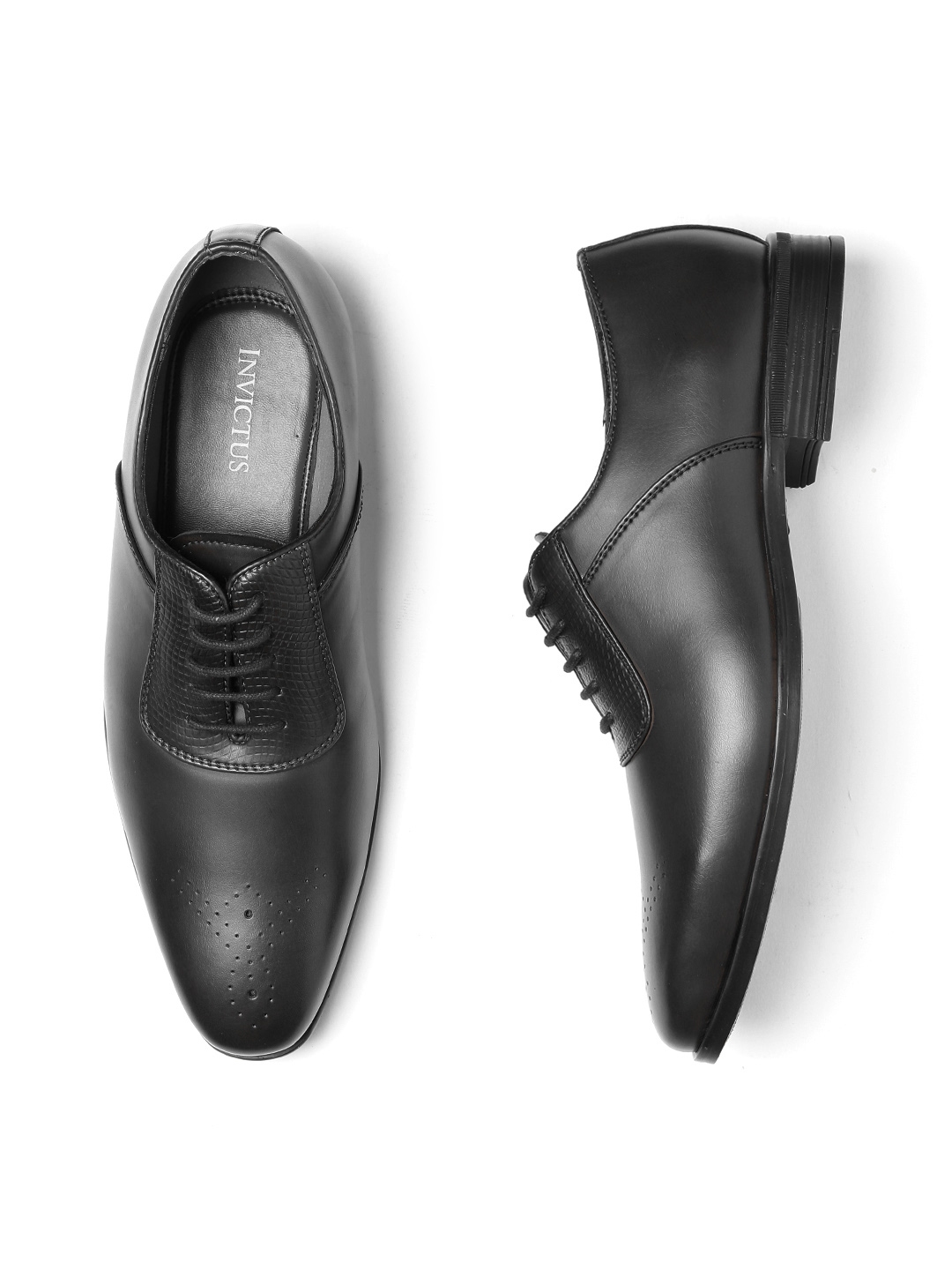 Invictus black formal shoes outlet