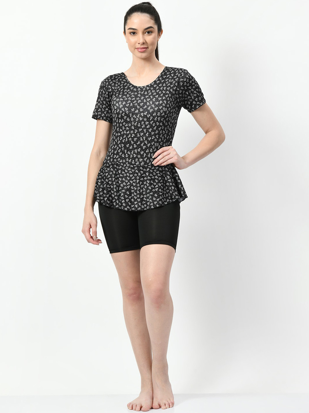 Lebami Floral Printed Padded Swimming Dress