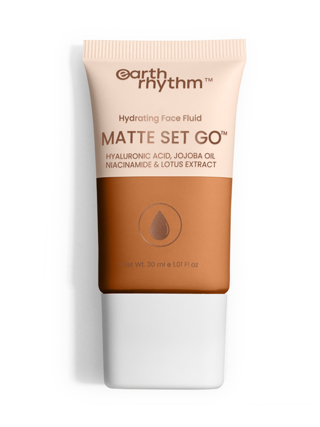 Earth Rhythm Matte Set Go Hydrating Face Fluid SPF 30 Foundation 30ml - Down Town