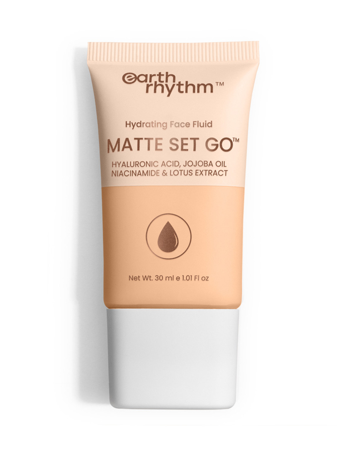 Earth Rhythm Matte Set Go Hydrating Face Fluid SPF 30 Foundation 30ml - Cult Caramel