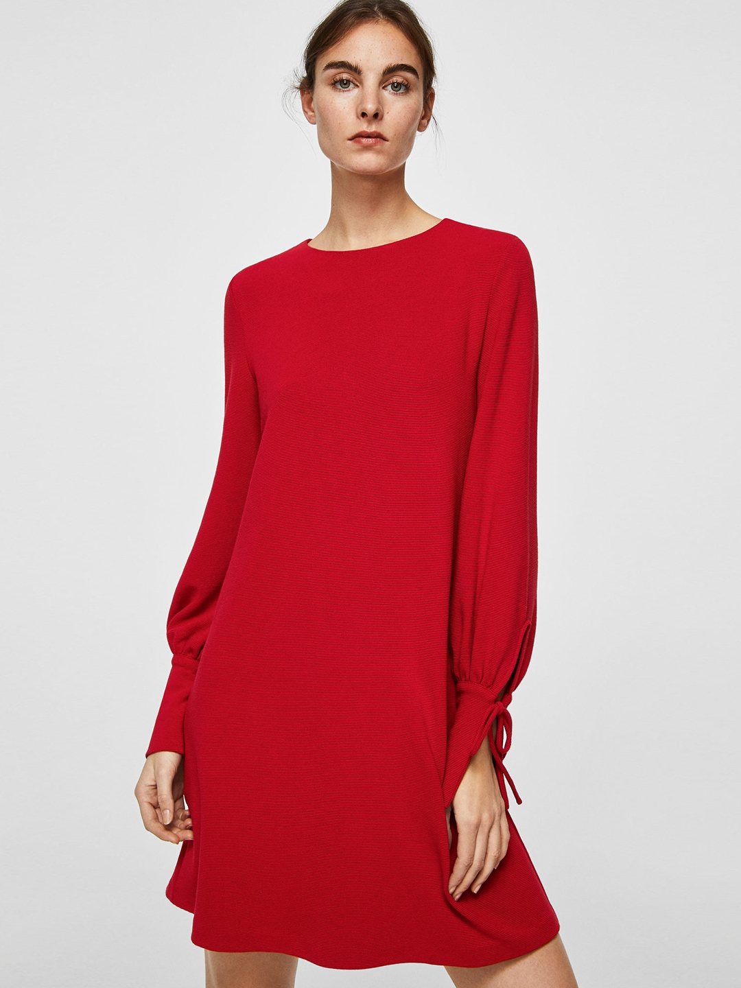 Mango red dress on sale 2018