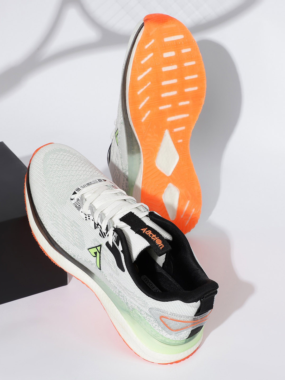 Action Men TURBO Textured Lightweight Comfort Insole Mesh Basics Sneakers