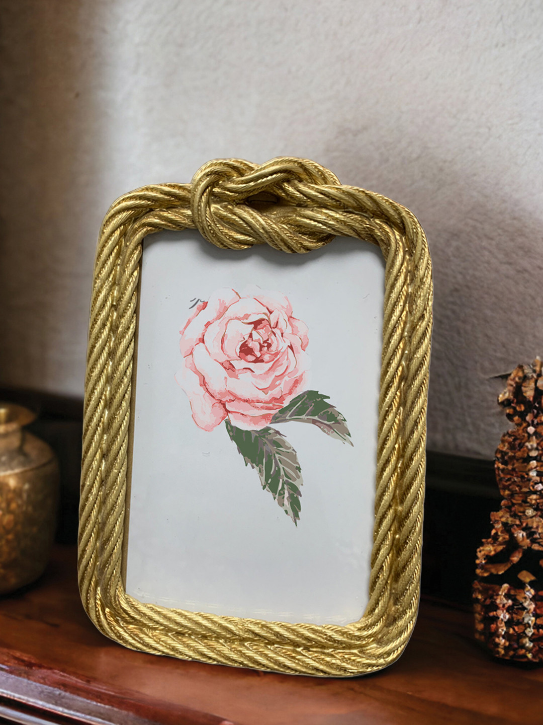 Art Street Ornate White Textured Photo Frame