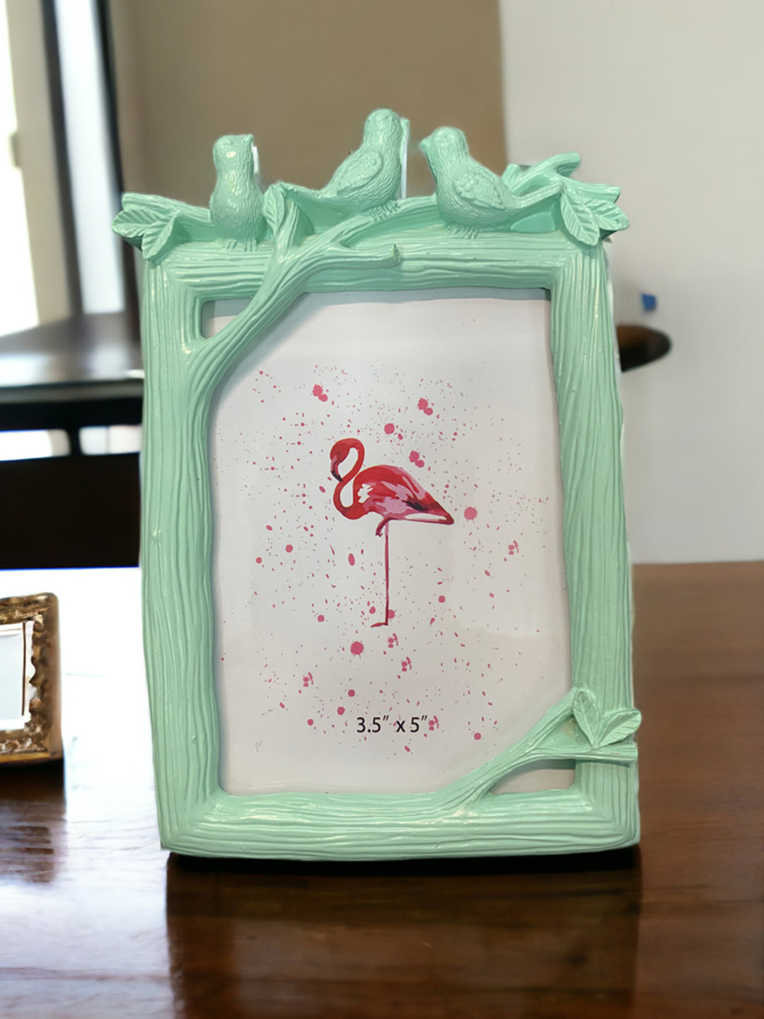 Art Street Green Three Little Birds Design Square Table Photo Frame