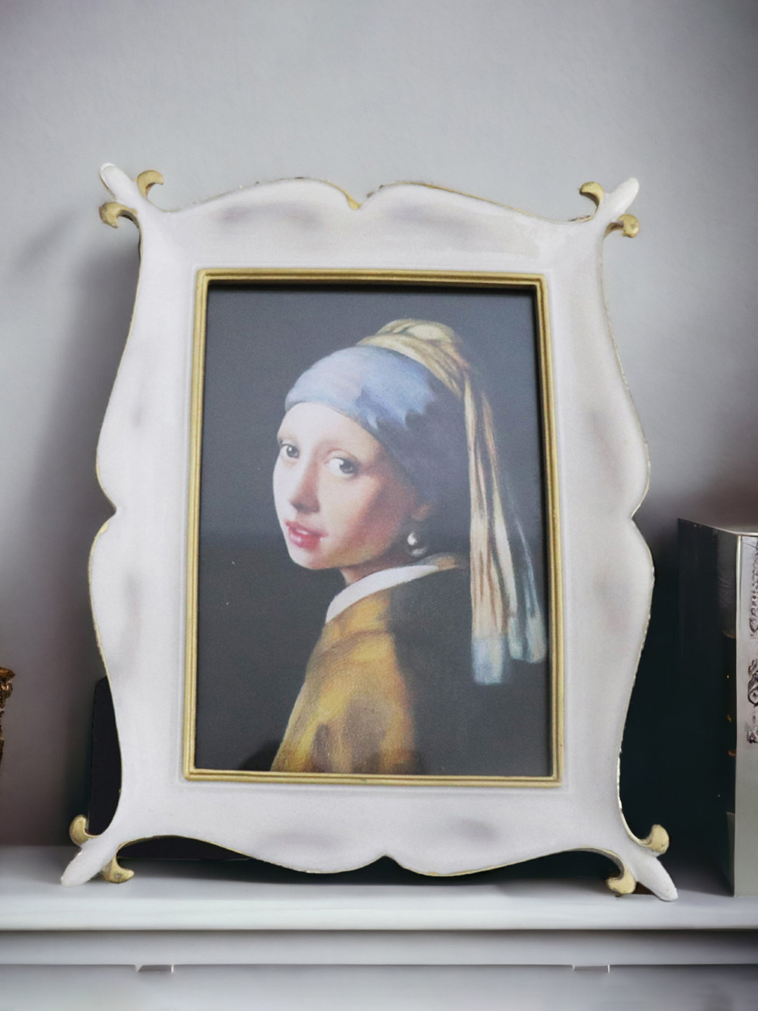 Art Street White European Resin Vintage Photo Frame