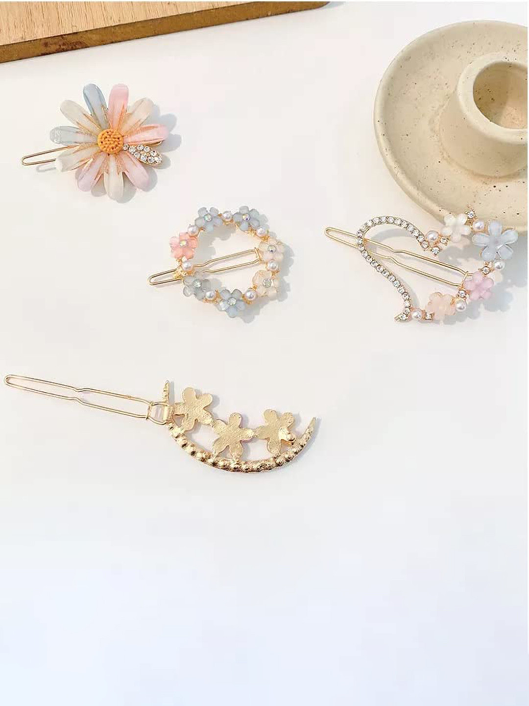 CHRONEX Set Of 4 Metal Hair Clips