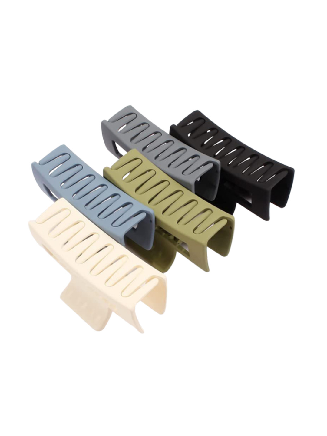 CHRONEX Set Of 8 Assorted Matte Hair Claw Clips
