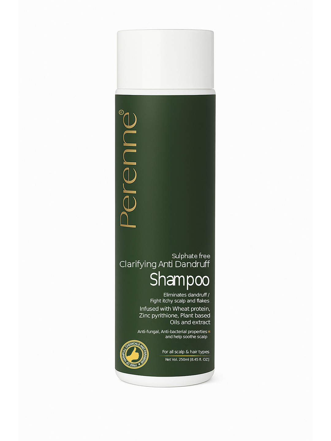 Perenne Sulfate Free Clarifying Anti Dandruff Shampoo 250ml