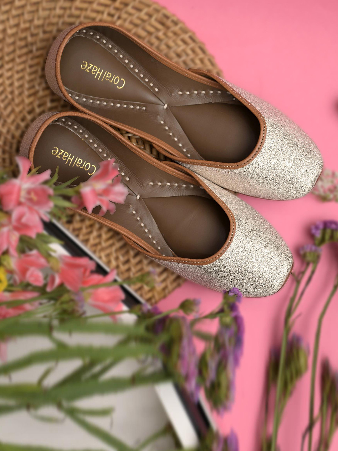 Coral Haze Ivanka Square Toe Mojaris