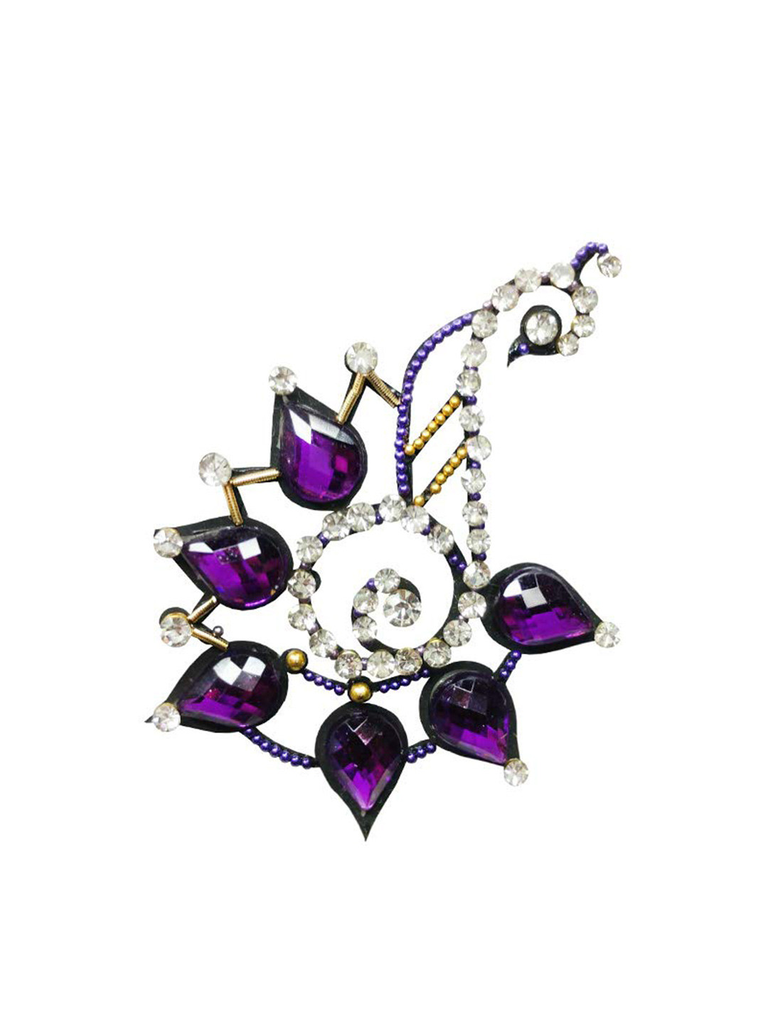 Comet Busters BJ001 Temporary Body Jewel Handcrafted Tattoo - Purple