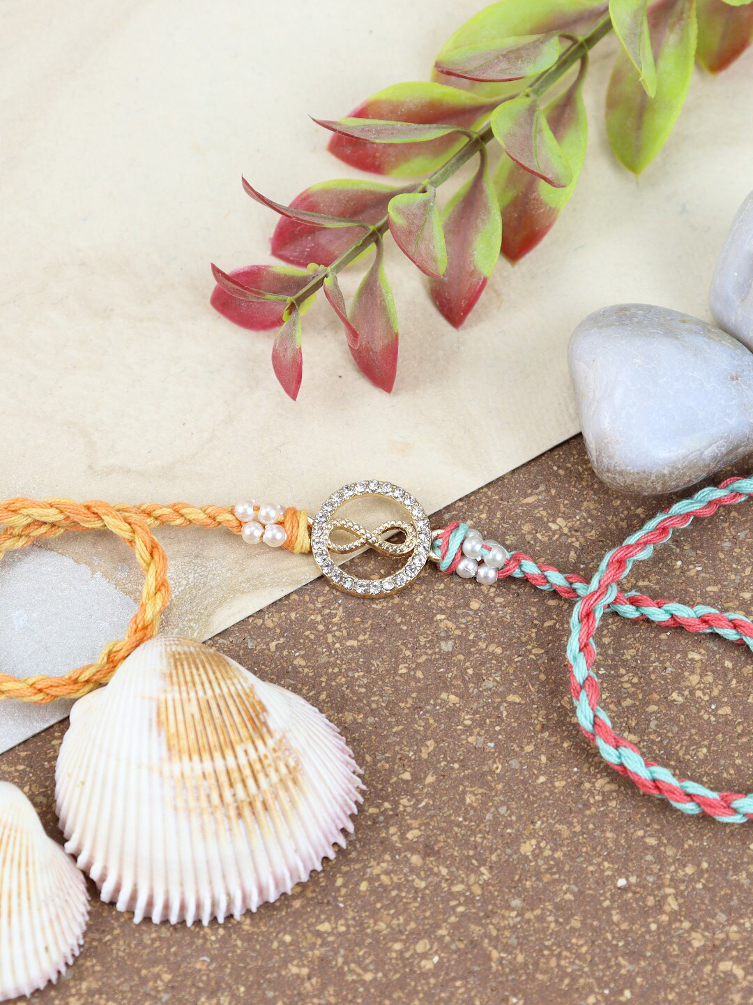 Asthetika Men Infinity Stone Studded Rakhi