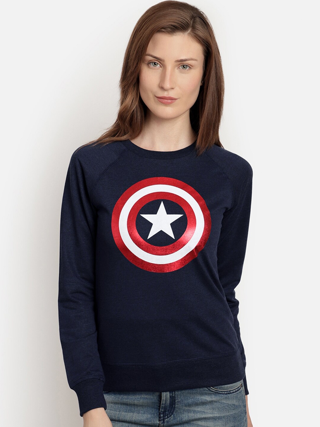 Captain america sales sweatshirt women's