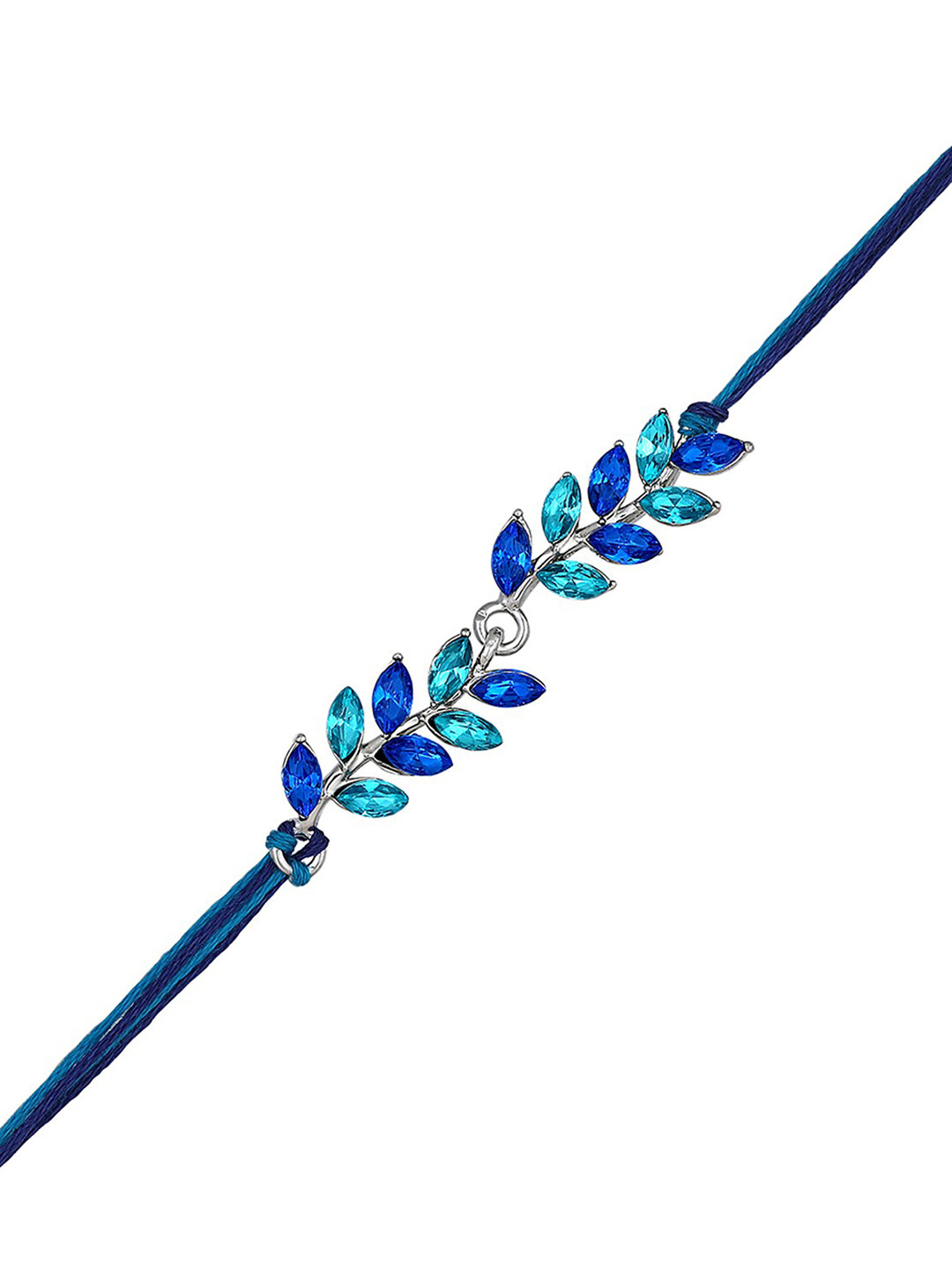 Mahi Stone-Studded Blue Rakhi