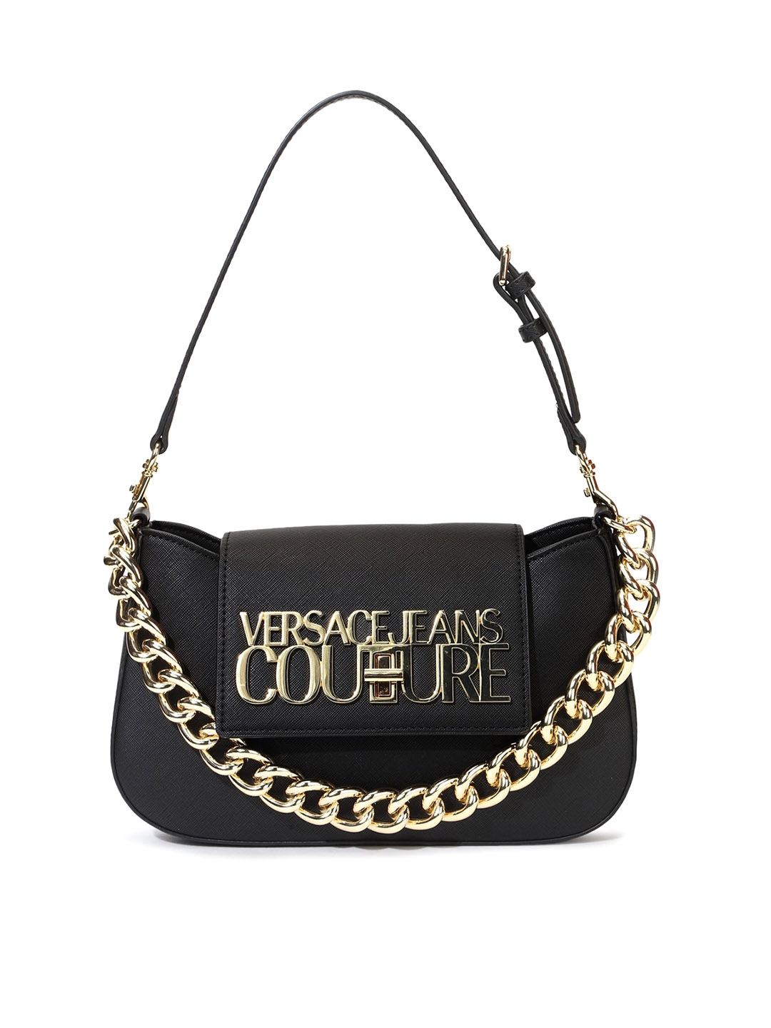 Versace Jeans Couture PU Structured Handheld Bag (Onesize) by Myntra