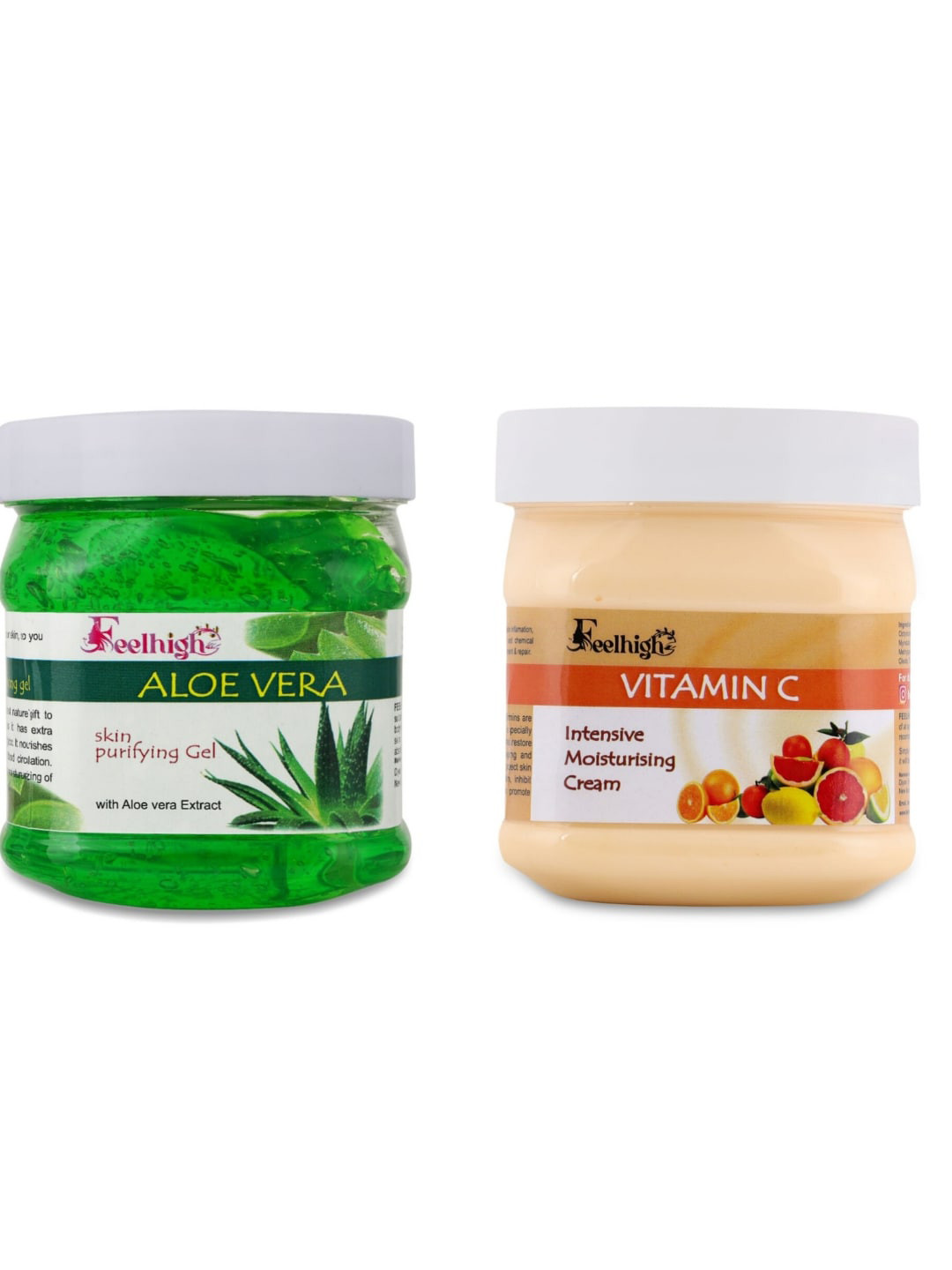 FEELHIGH Aloe Vera Gel And Vitamin C Cream - 500ml