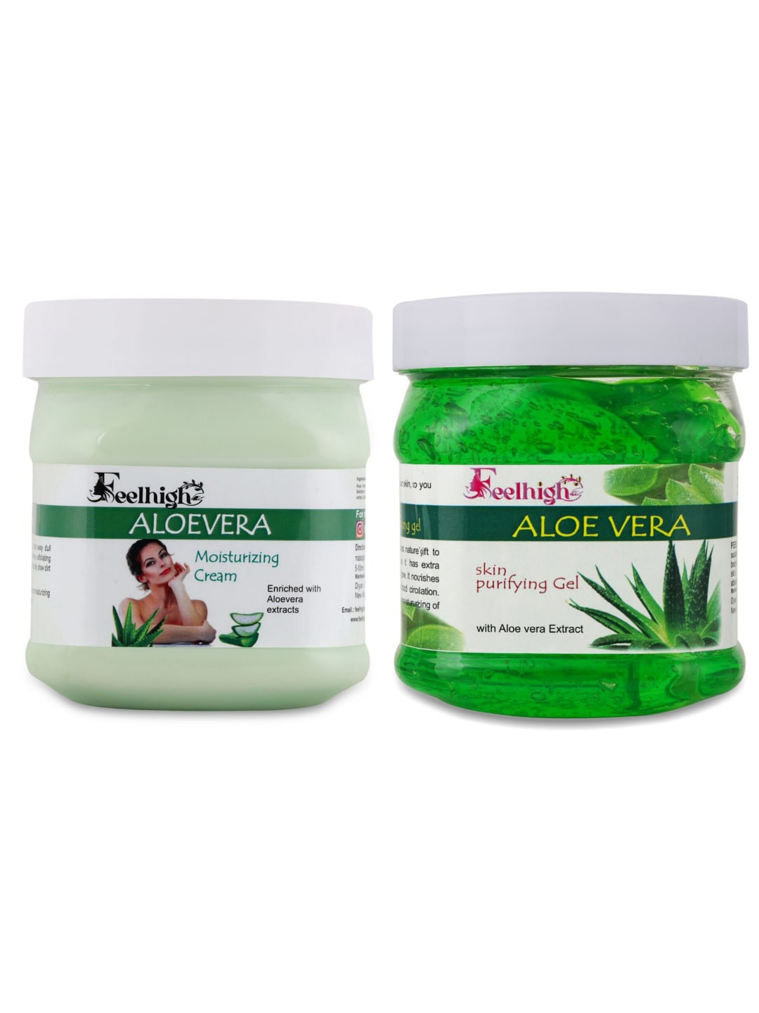 FEELHIGH Aloe Vera Gel & Cream - 500gm