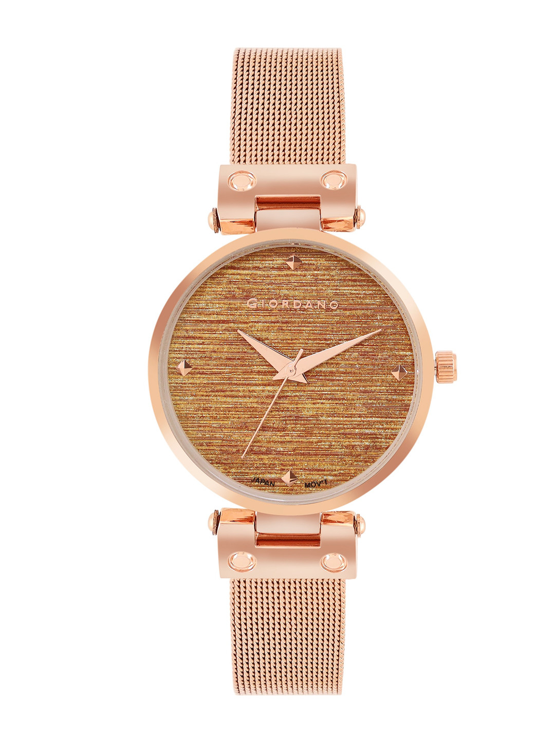 GIORDANO Women Embellished Dial & Bracelet Style Straps Analogue Watch GZ-60056-22