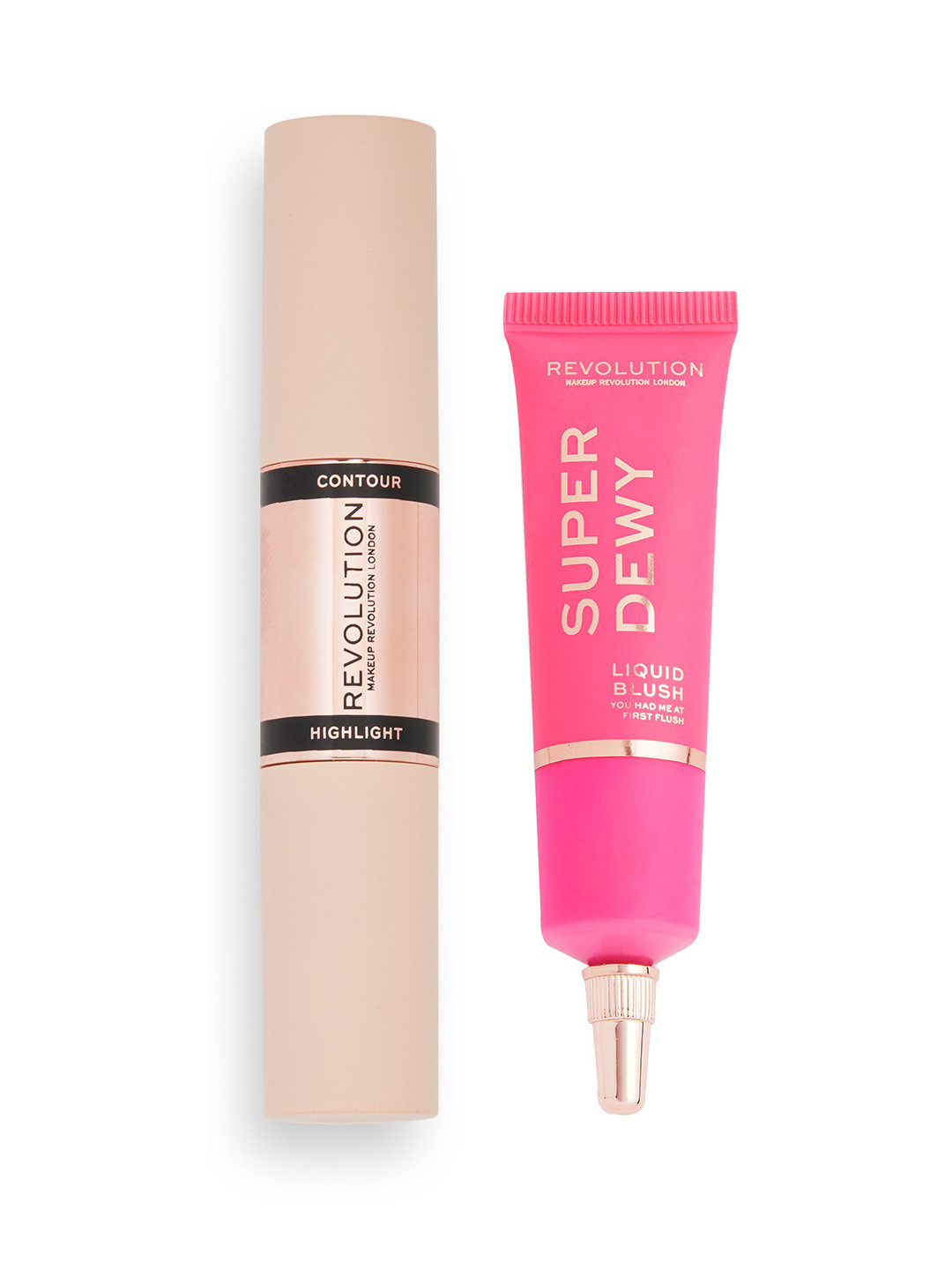 Makeup Revolution London Super Dewy Blush + Double Ended Contour & Highlight Stick